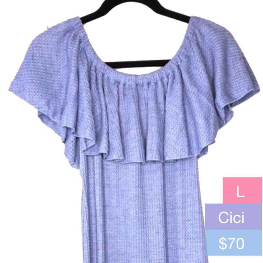 LuLaRoe Cici Dress Periwinkle L